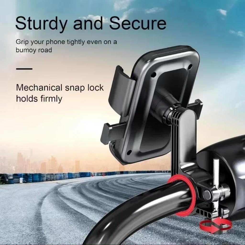 Motorcycles Bicycles CellPhone Holder Free Rotation Mobile Phone Navigation Bracket For Riding Shockproof For iPhone Huawei Xiaomi Samsung Stand