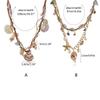 Unique Starfish Shell Choker Necklace for Women Retro Large Conch Collar Necklace Statement Pendant Neck Jewelry Gift