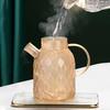 1/1.8L Glaskanne für Herd/Mikrowellengeeignetes Glas Borosilikat Kaffeekanne mit Sieb Teekannen für losen Tee Trinkgeschirr