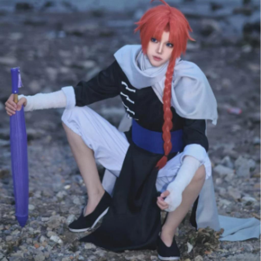Anime Gintama Cosplay Kamui Cosplay Costumes Wig Kagura Bother Halloween Party Clothes Kamui Cosplay Outfit for Women Men