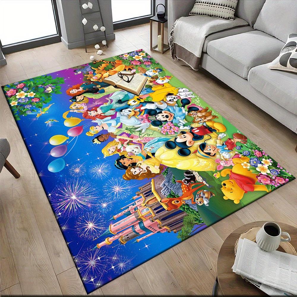 1pc Mickey Mouse Carpet Area Rug, Bedroom, and Playroom Durable, Stain-Resistant, and Easy To Clean, Living Room