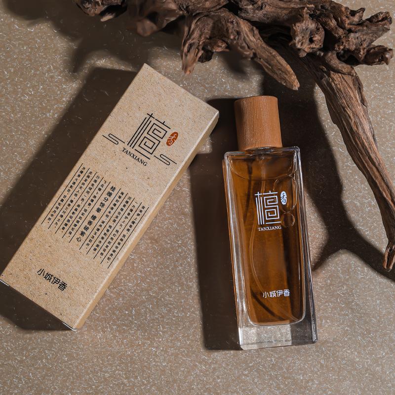50ml Chinese Temple Sandalwood Incense Perfume Men Women Ebony Agarwood Balsams Long Lasting Woody Fragrance High Quality