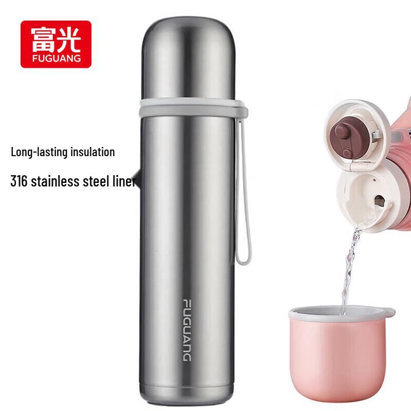 FUGUANG 316 Stainless Steel Dual-Use Vacuum Insulated Sports Water Bottle