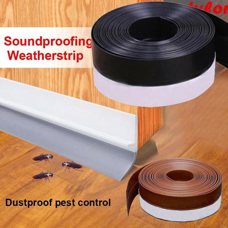 5m Door Sealing Strip Tape Bottom Self Adhesive Weather Stripping Soundproof 5m Door Sealing Strip Tape Bottom Self Adhesive Weather Stripping Soundproof