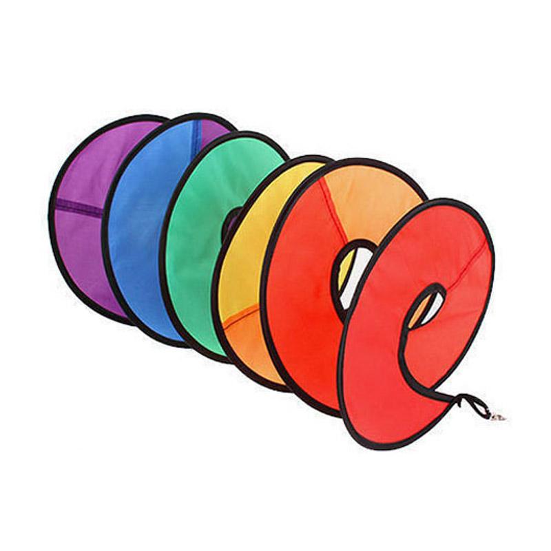 

AOTU 1.6m Colorful Spiral Wind Spinner Outdoor Camping Tent Flag Decor Rotating Wind Strips,Size M A
