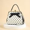 European and American Cross-Border Bestselling New Mini Cute Bow Handbag, Small Polka Dot Versatile Bag Can Be Crossbody or Single Shoulder