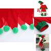 Atemberaubendes Weihnachtselfen-Kleinkind-Cosplay-Kostüm Mit Schuhen Strümpfen