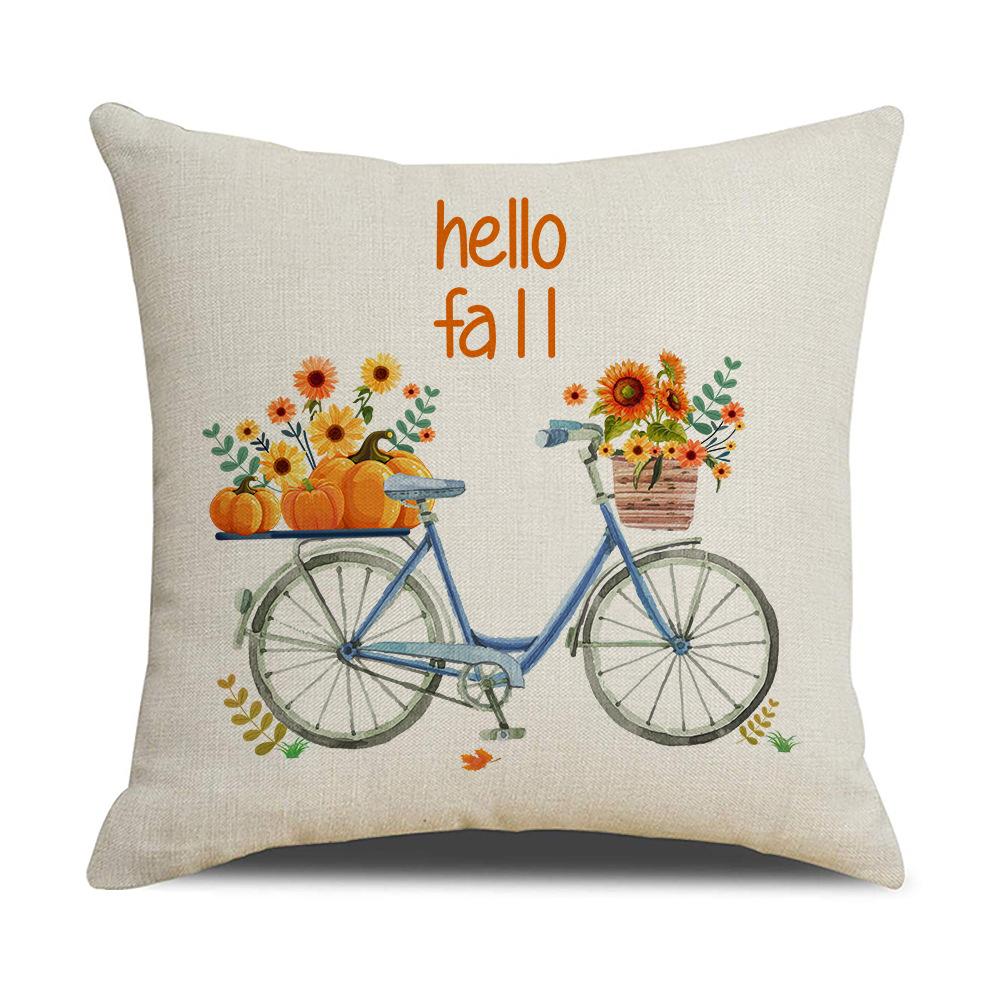 

Наволочка на День благодарения Кленовые листья Осенний фестиваль урожая Наволочка Комбинация диванной подушки 45 * 45Cm (excluding pillow core)