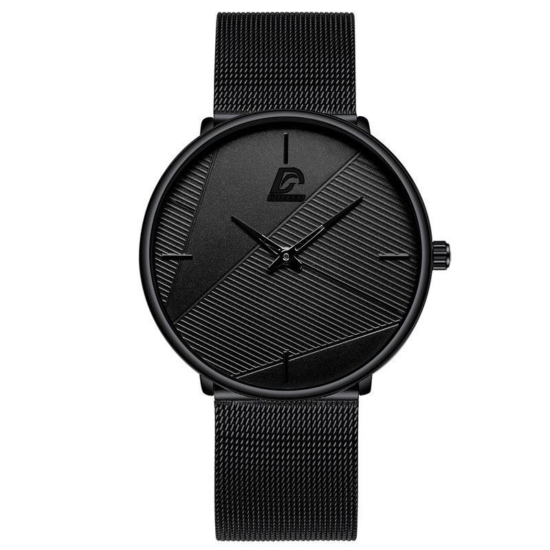 Dijanes Simple And Stylish Men'S Milan Mesh Belt Watch Business Leather Belt Quartz Watch