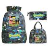 Campus Trend Leisure Children'S Animation Backpack Lightweight Large Capacity Primary And Secondary School Student School Bag Set