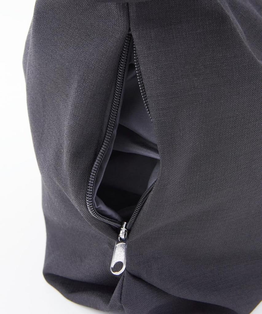 Big One Shoulder Bag Hammock Bag Poly BK [Legat Largo] Linen-like LG-F3114 Women's