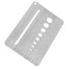 Stainless Steel Screw Gauge Plate 2-10mm Range Measuring Ruler Tool  For Checking Bolt And Nut