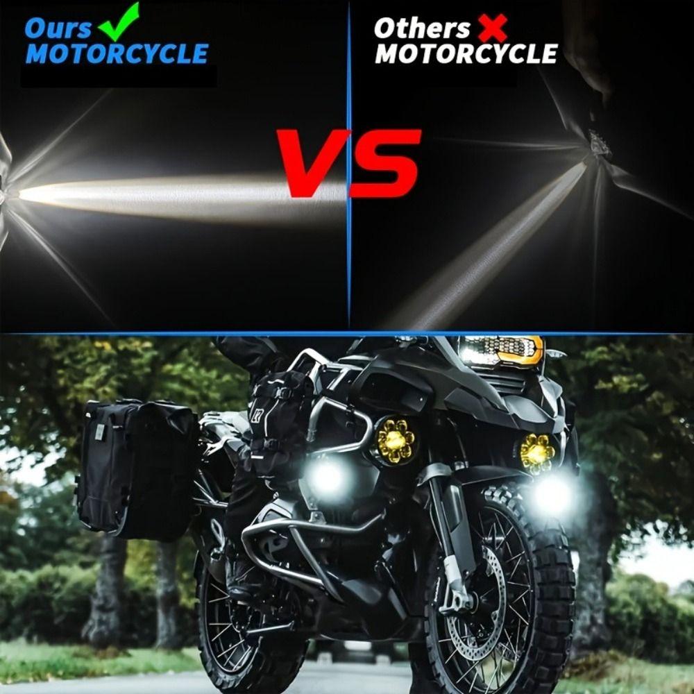 1/2 Pcs Alloy Motorcycle Fog Light Spot Driving Light DRL Kits for BMW/Honda/Yamaha/Suzuki