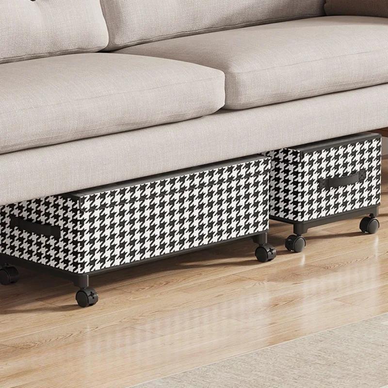 Mobile Under-bed Storage Organizer - Large Capacity Dust-proof Box with Wheels Practical Clothes & Toys Sorting Chest for Home