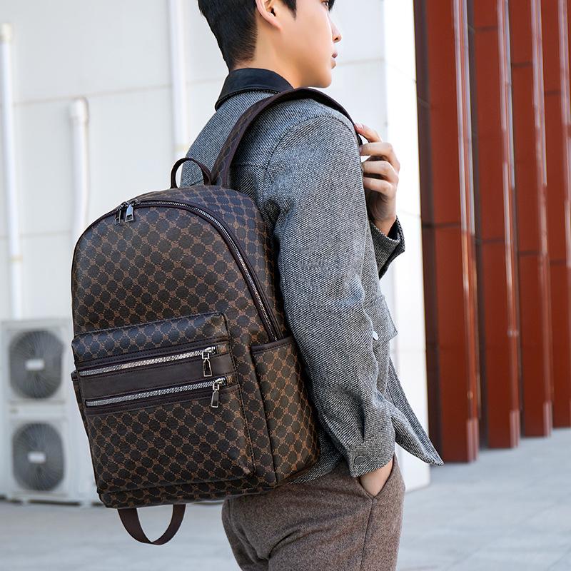 Rucsac Retro Pled Trendy European & American 2025 - Geantă de Călătorie Casual Fashion