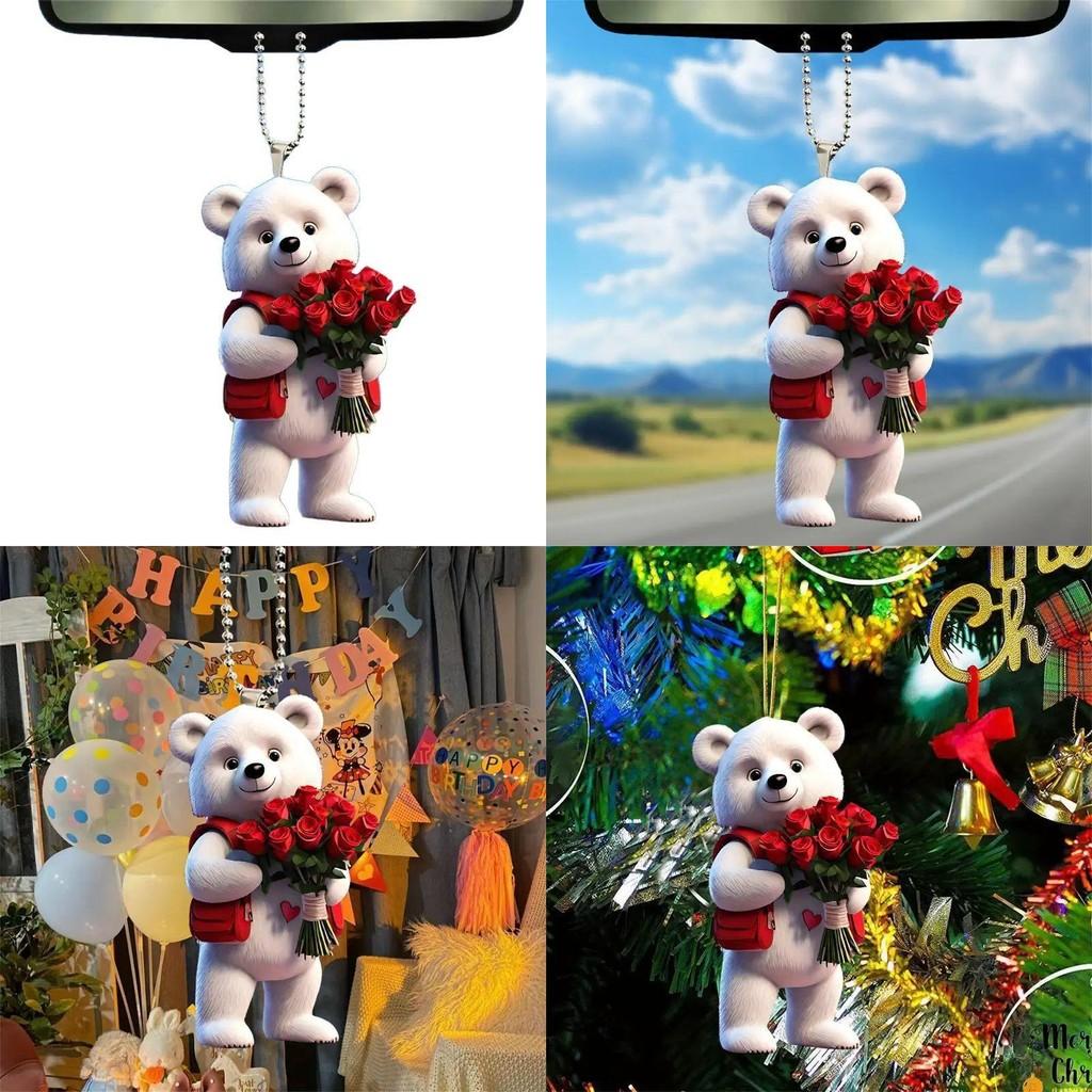 Acrylic Decoration Car Valentines Day Elegant Style Vehicle Interior Ornament