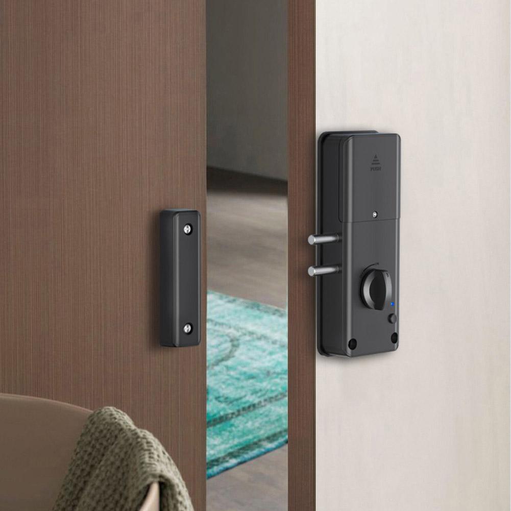 Bohrloses Unsichtbares Smart Lock Für Holztüren Innen Speziell Entwickelt Für Innenholztüren. Nahtloser Innenraum