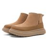 Snow boots winter new velvet warm high top thickened thick sole non-slip fur integrated large cotton shoes