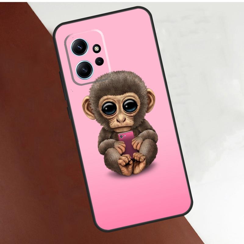 Monkey Gorilla Ape Baby Case For Xiaomi Redmi Note 12 11 10 8 9 Pro 12S 11S 10S 9S Coque For Redmi 12 9C 10C 12C