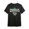 Dropkick Murphys Herr Svart Grafisk T-shirt Rolig Dropkick Murphys Design Med Sköld Grön Blad Avslappnad Bomull