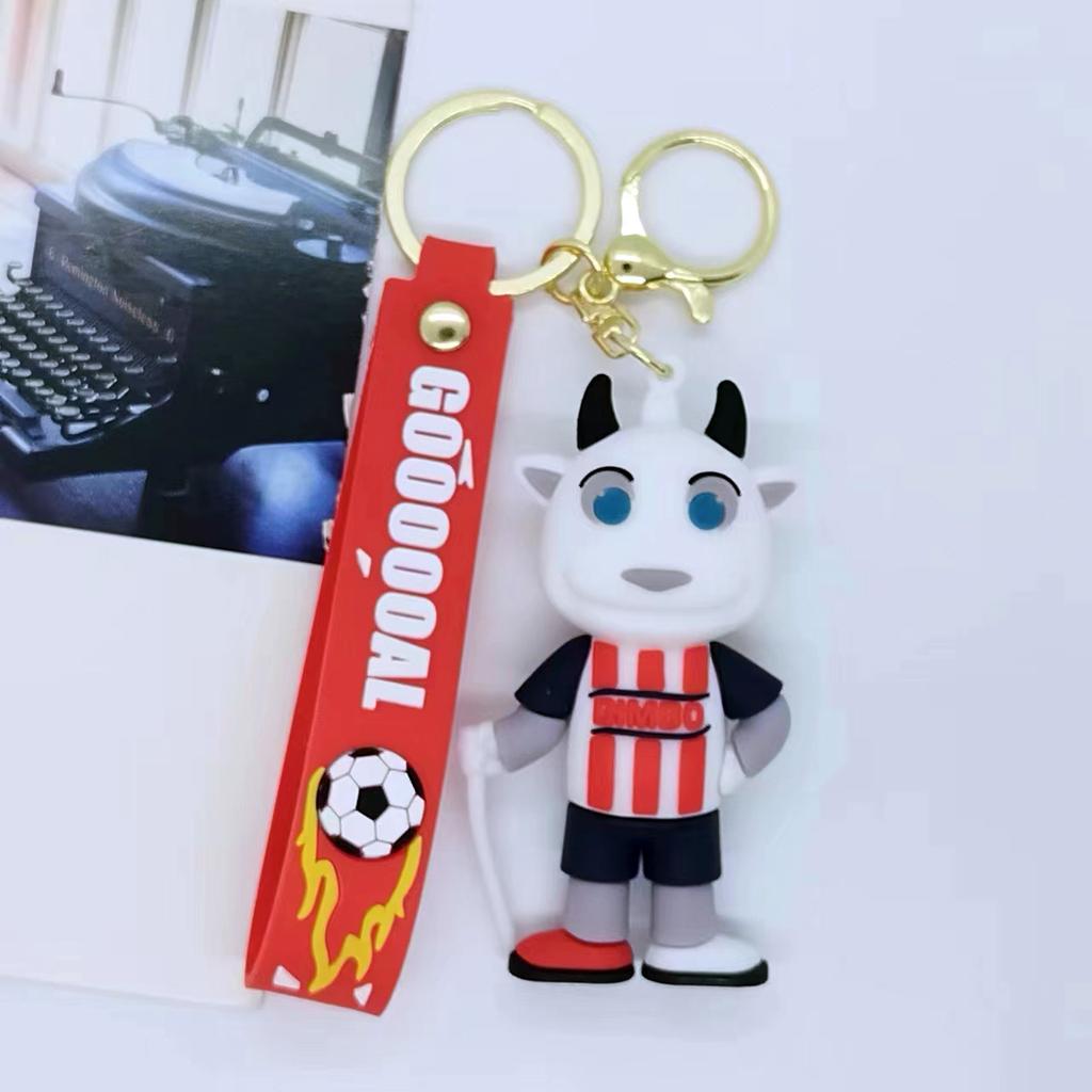 New Cross Border Creative Cartoon Football Baby Keychain Bag Car Keychain Accessories Gift Wholesale Toys Anime Cartoon Frind