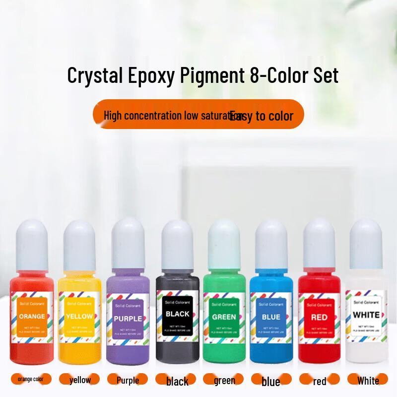 IRIR Solid Color Resin Pigment 8-Color Set