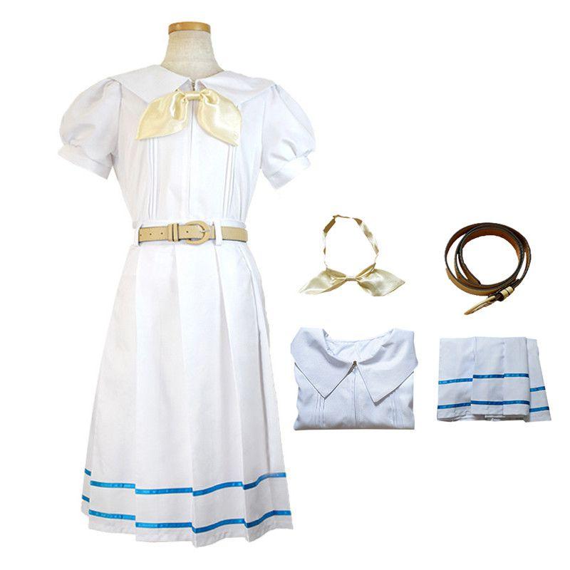 Anime Beastars Haru Cosplay Costume White Rabbit Fancy School Uniform Wig Suit