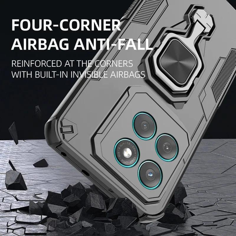 Armor Case for Motorola Moto Edge 60 Pro 60 Fusion 60 Stylus 5G Cover Magnetic Ring Bracket Lens Protection ShockProof Coque