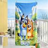 Bluey Friends Adventure Beach Towel Super Soft & Absorbent Comfortable Lightweight