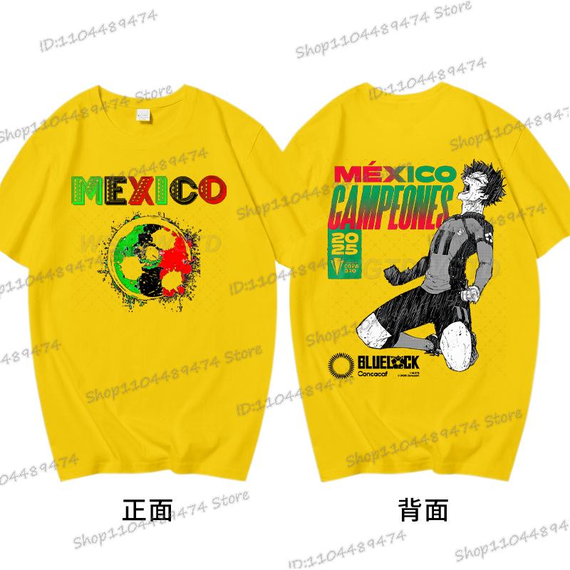 

Аниме футболка Blue Lock Харадзюку Йоичи Исаги Подарки для фанатов Футболка Хлопок Мода Любитель футбола Футболки Blue Lock Вперед Мексика Тренд Футболка 3XL