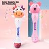 Cartoon Animal Bubble Maker Wand with Sound Light Cow Deer Shape