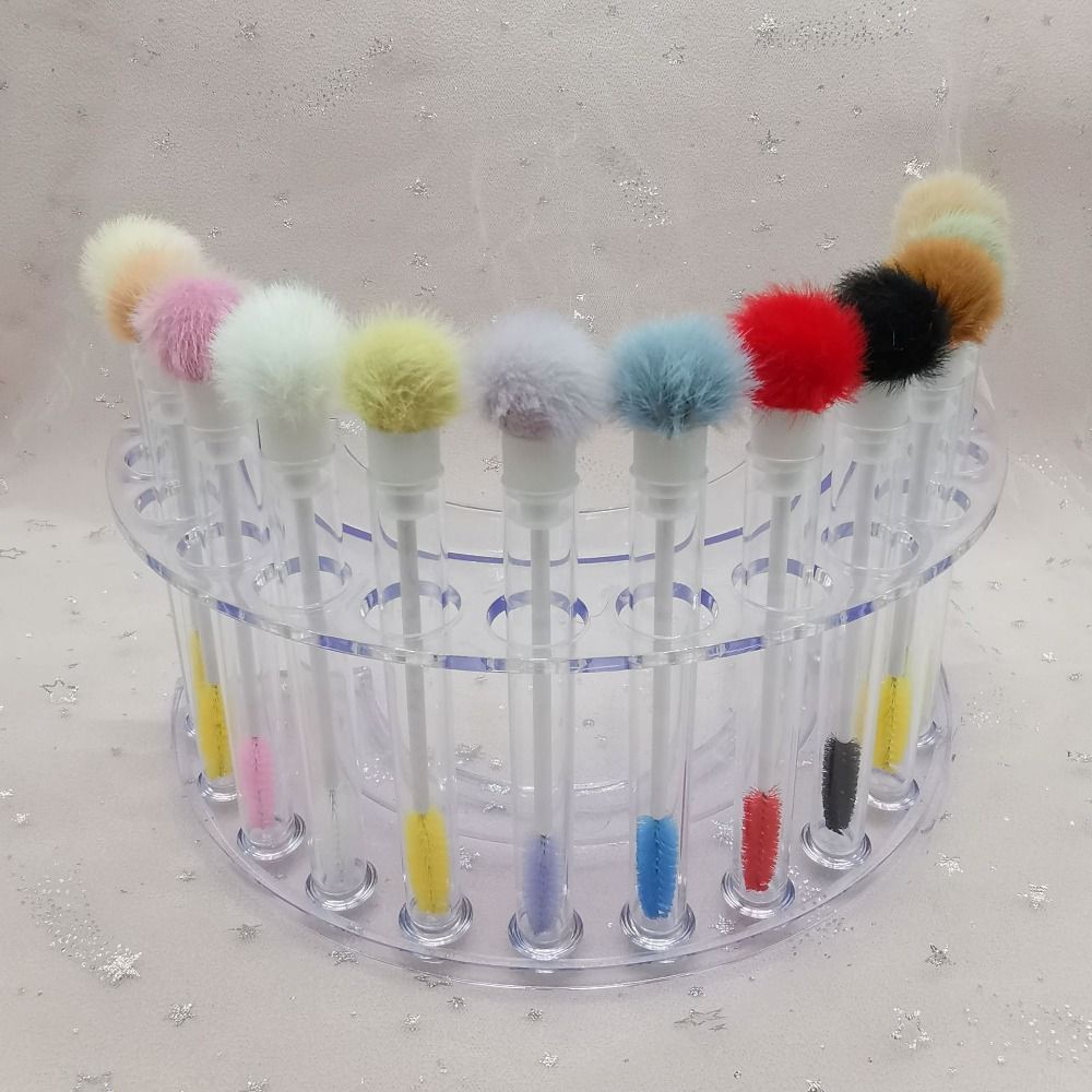 

Transparent Tube Hairball Mascara Brush Fluffy Eyelashes Brushes Comb Tube Eyelash Brush Women