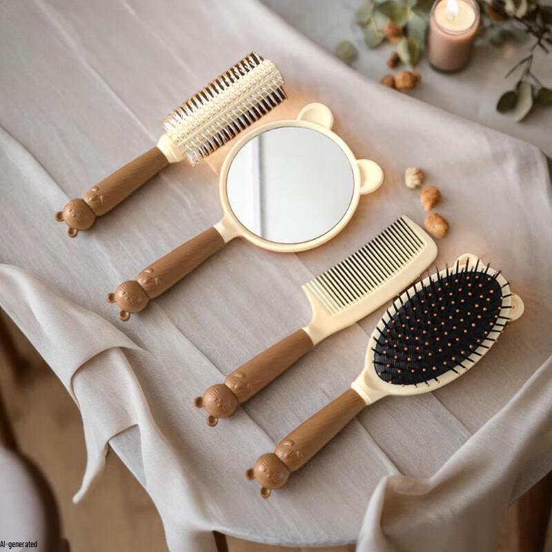 Набор расчесок и зеркал Fumai De Cute Cat из 4 предметов - 2 шт.