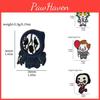 Creative Cartoon Halloween Series Brooch Scary Dark Metal Badge With Screaming Chainsaw Clown