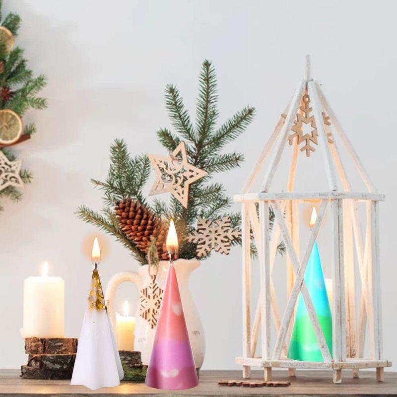 Ring Cone Resin Silicone Molds DIY Rings Holder Pyramid Epoxy Casting Candle Mold Jewelry Display Stand Wedding Decor