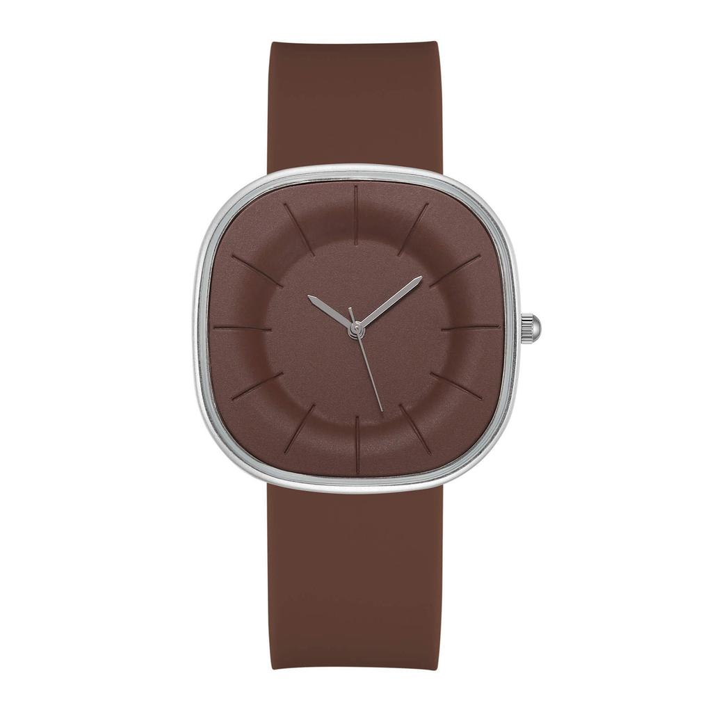 Japanese Minimalist High-Value Creative Student Niche High-End Women'S Sugar Cube Silicone Watch