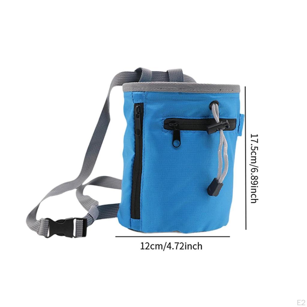 Chalk Bag Carrier Practical Storage Pouch Adjustable Waist Belt for Gymnastics Workout Gym