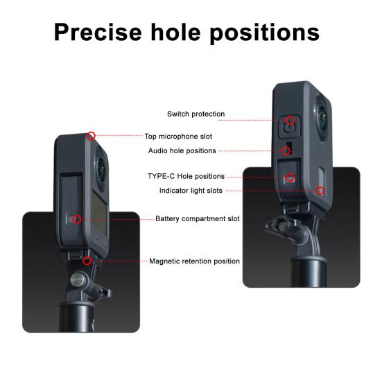 Action Camera Protective Case for DJI OSMO 360 Waterproof Shockproof Sports Camera Protector Cover Skin Shell Camera Accessories