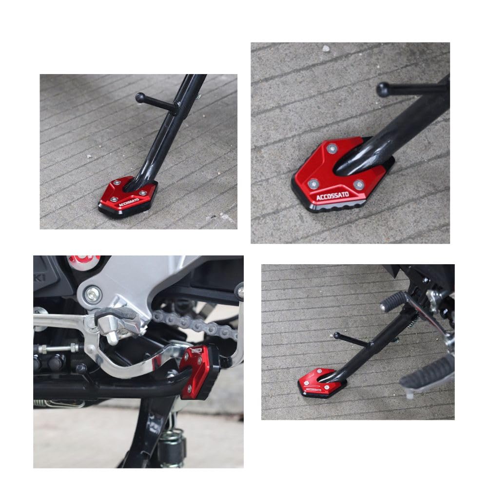 PLEAVIT Bike Side Stand Plate Extension Pad End Universal (Gray)