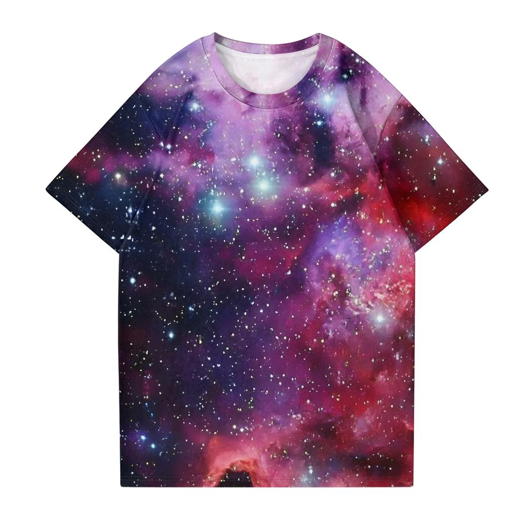 Modisches rundhalsiges lässiges bedrucktes kurzärmeliges T-Shirt Top für Damen und Herren