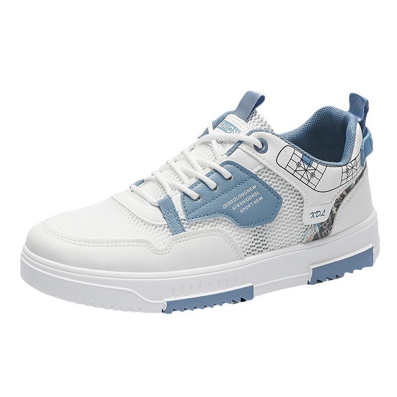 Men's shoes summer breathable deodorant thin mesh mesh shoes with casual board shoes men's heightening sports small white tide shoes
