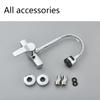Black/Brushed Wall Mount 2 Function 360 Degree Rotating Kitchen Faucet Hot and Cold Water Sink Faucet Sprayer Faucet