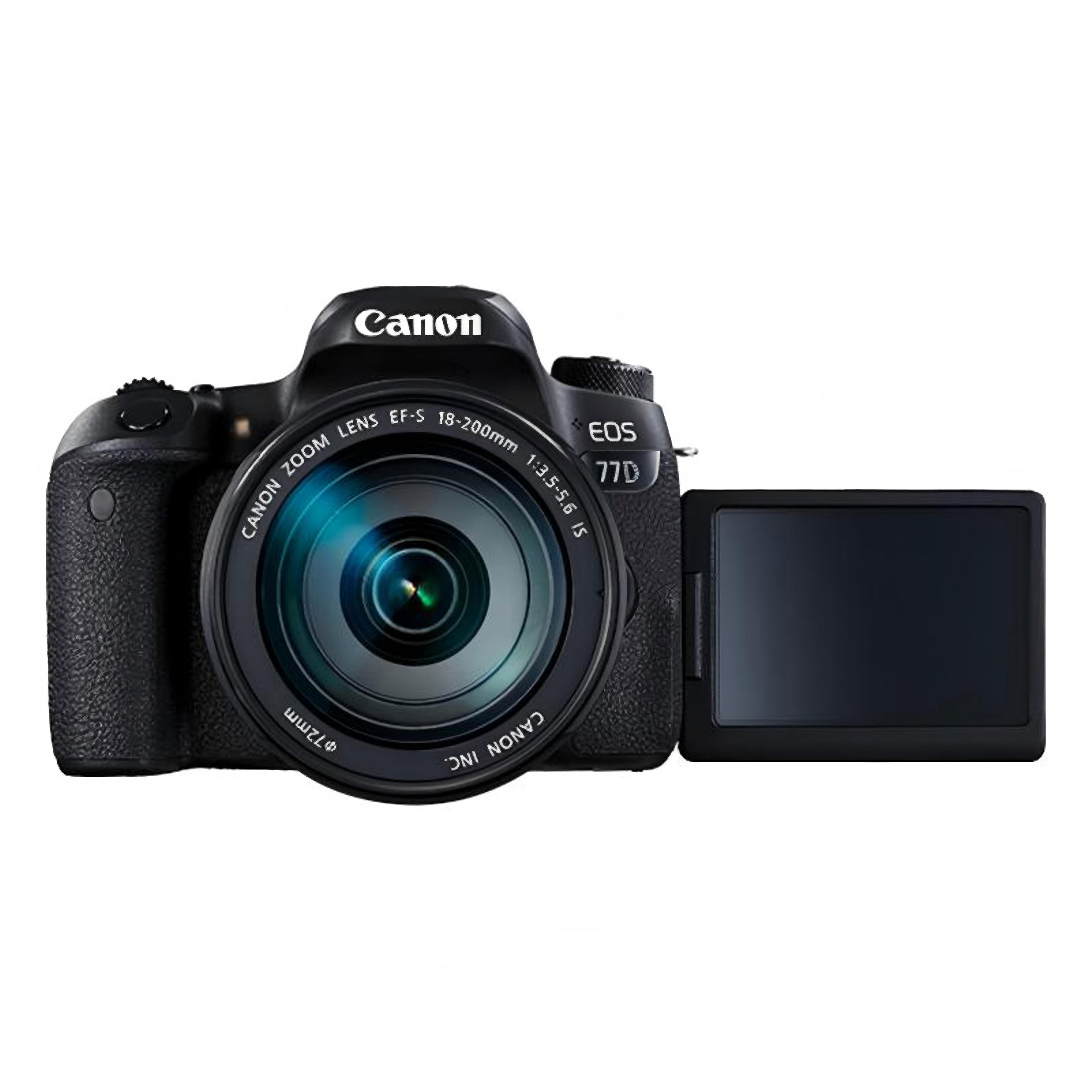 

Canon EOS 77D DSLR Camera + EF-S 18-200mm f/3.5-5.6 IS Zoom Lens чорний
