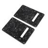 2Pcs Electric Guitar Backplate Guitar Cavity Cover Plate Pickguard PVC for Replacement Black