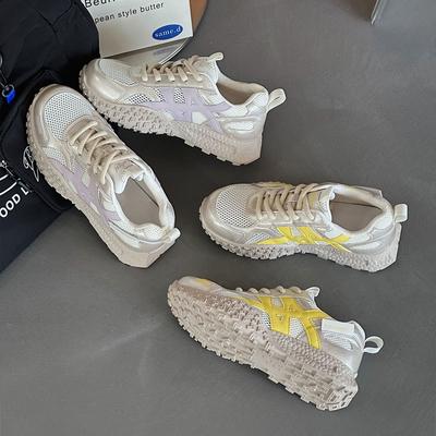 New Summer Mesh Breathable Forrest Gump Casual Shoes Women's Platform German Training Dad Shoes Versatile and Comfortable Running Shoes