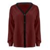 Women's Fashion Casual Single Breasted Cardigan Color Long Sleeve Jacket