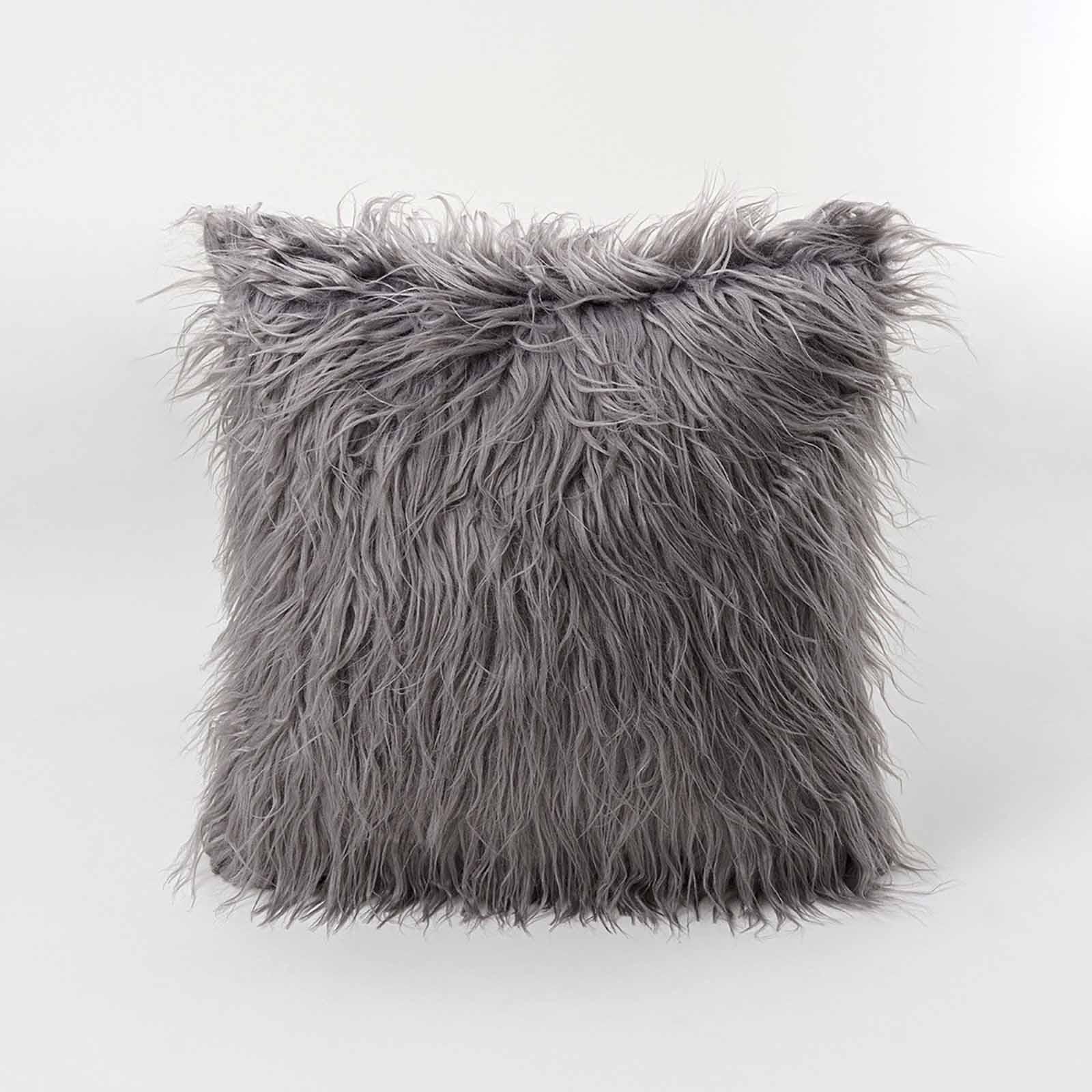 

Декоративная наволочка из меха ягненка | Fu-r декоративная наволочка, домашний декоративный квадратный чехол для подушки, простая шерстяная наволочка, защита One Size