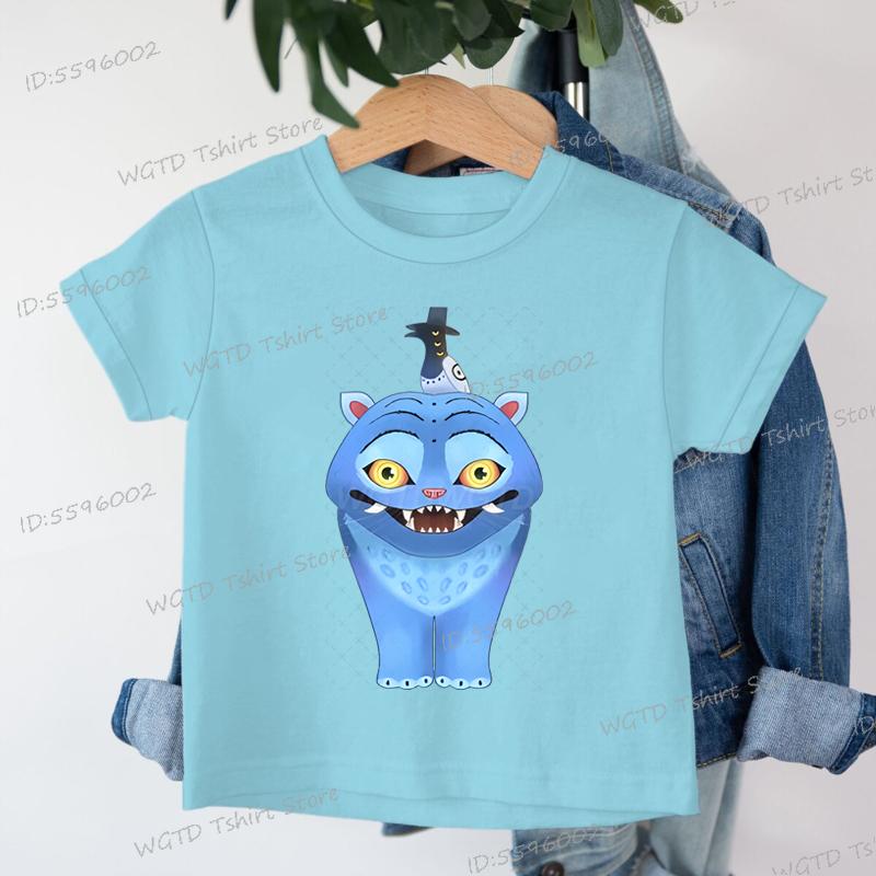 

Derpy Tiger Kpop Demon Hunters T-shirt Kids Toddler Girl Boy Clothes Cute Tiger Print Cotton Tee Child 2025 Fashion Casual Tops 150
