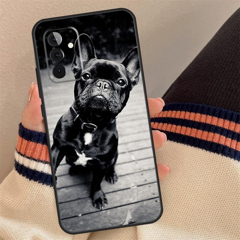 Funny french bulldog Case For Samsung Galaxy A54 A34 A24 A14 A12 A22 A32 A52 A51 A71 A13 A23 A33 A53 A73 Cover