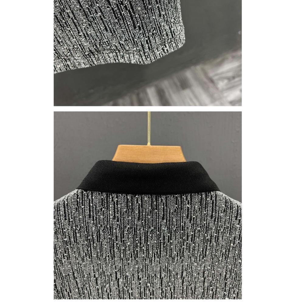 High-end Handsome Casual Men's Short-sleeved T-shirt New Lapel Polo Shirt Summer Trend Niche Half-sleeved T-shirt